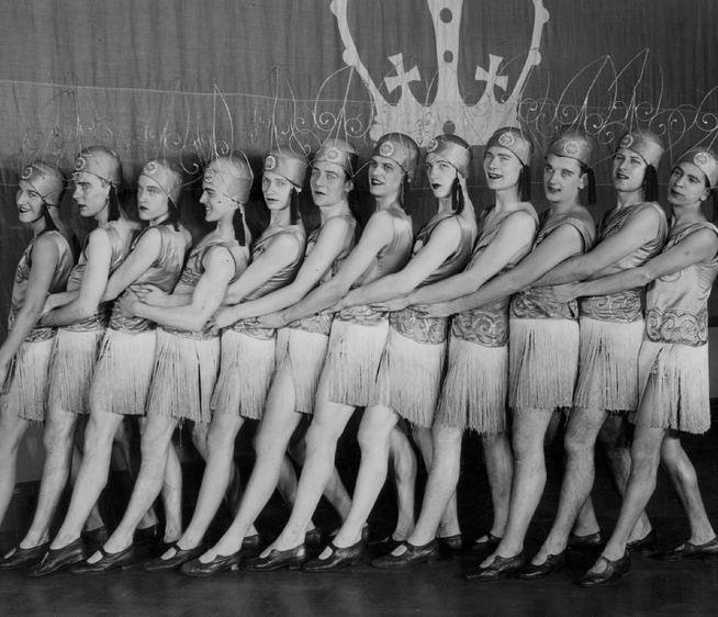 One of the Varsity Show’s signature elements has been the pony ballet, shown here by the chorus line from 1929’s Oh Hector!
